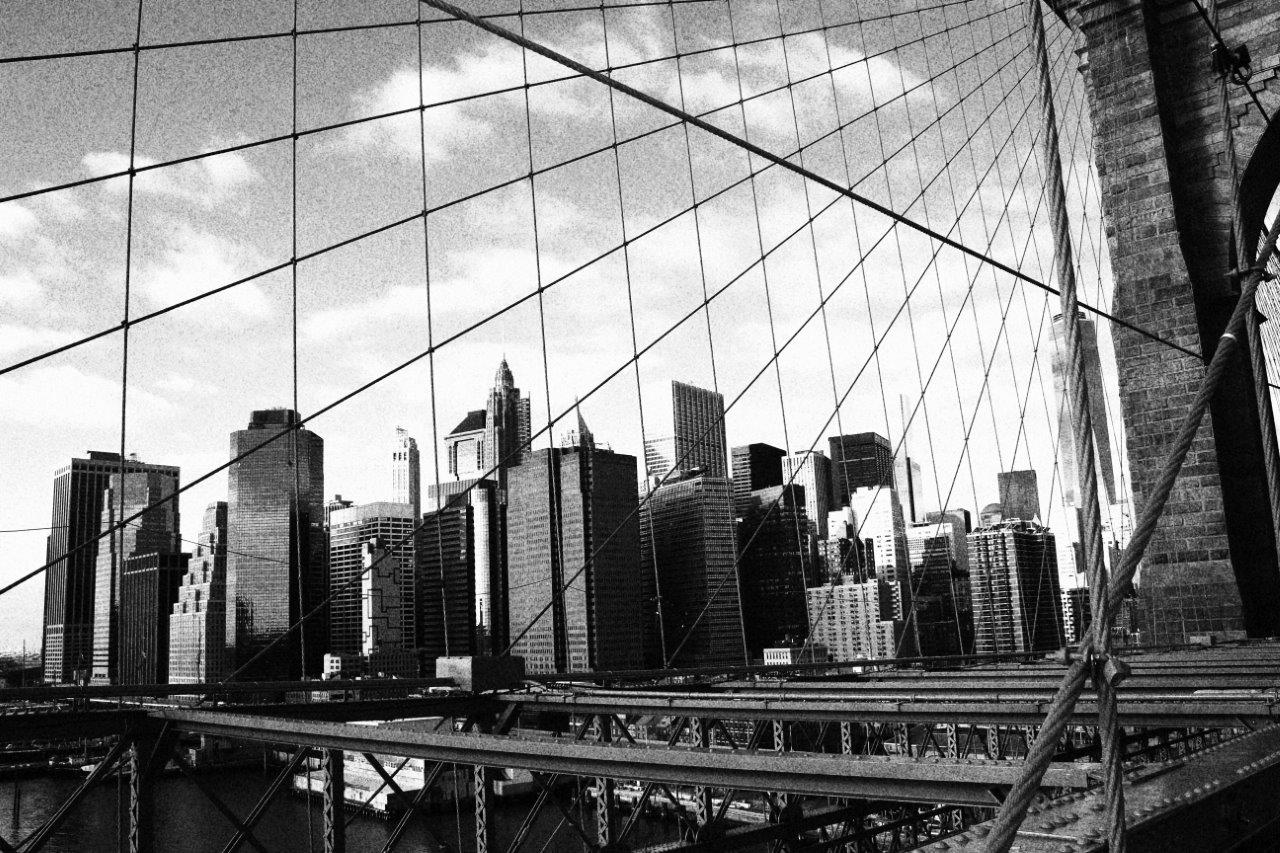 Vista de Manhattan desde el puente de Brooklyn