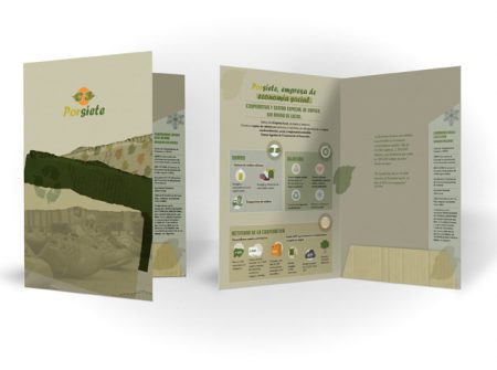 Mockup de carpeta corporativa por siete